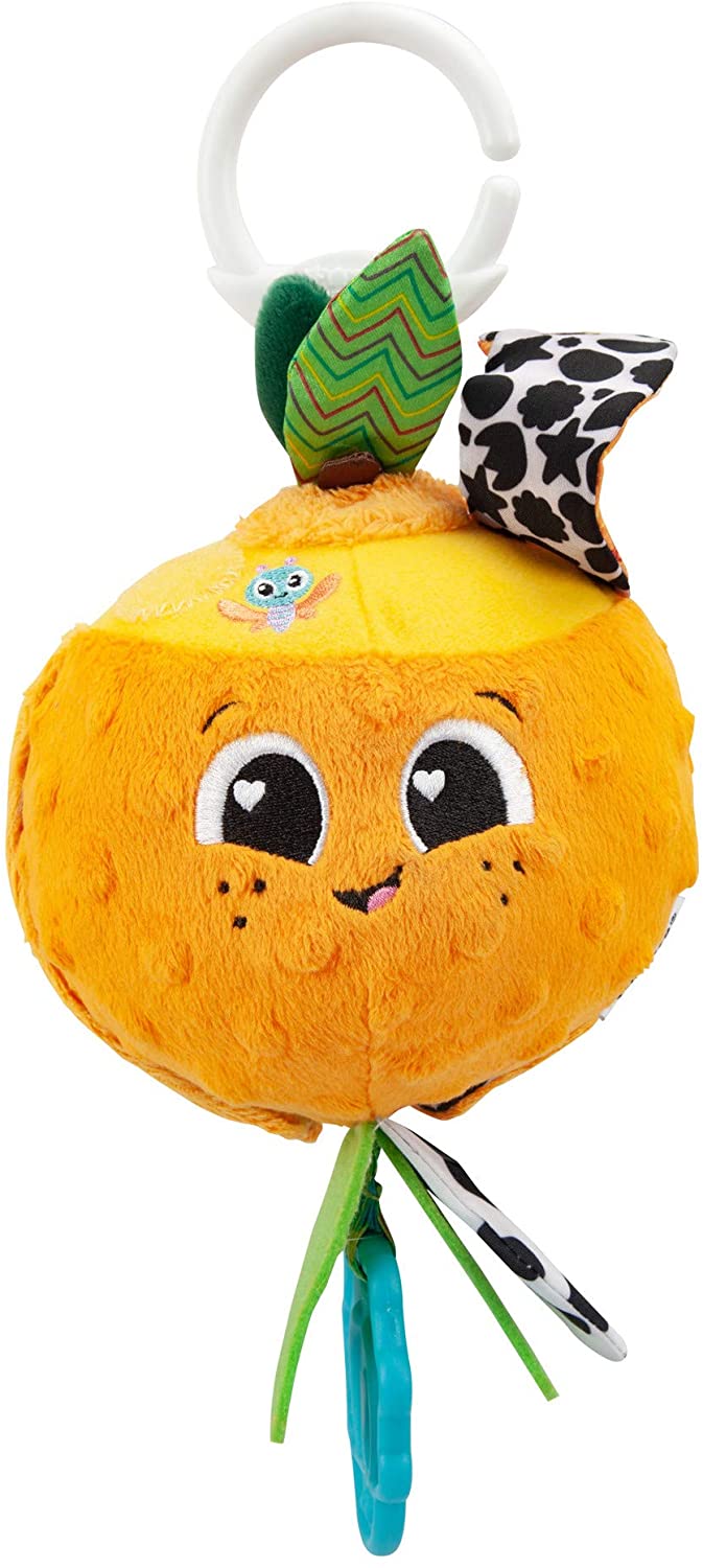 Tomy L27384 Lamaze Olive The Orange, Clip on Kinderwagen und Kinderwagen Neugeborene, sensorische Babys mit Farben und Klängen
