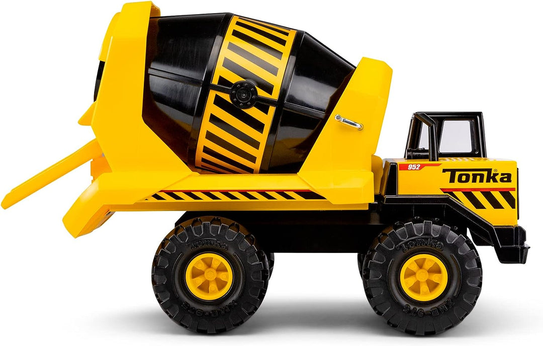 Tonka 6098 Steel Classics Mighty Cement Mixer, Kinder-Konstruktionsspielzeug für Jungen u