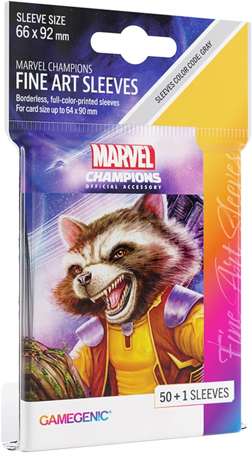 Gamegenic Marvel Champions The Card Game Offizielle Rocket Racoon Fine Art Hüllen