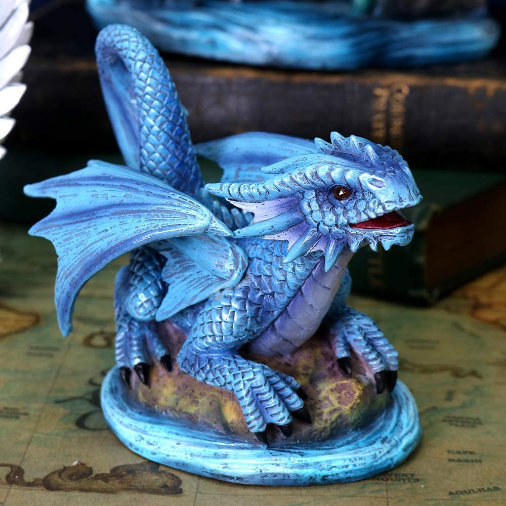 Nemesis Now Anne Stokes Age kleine Wasserdrachen-Figur, blau, Einheitsgröße