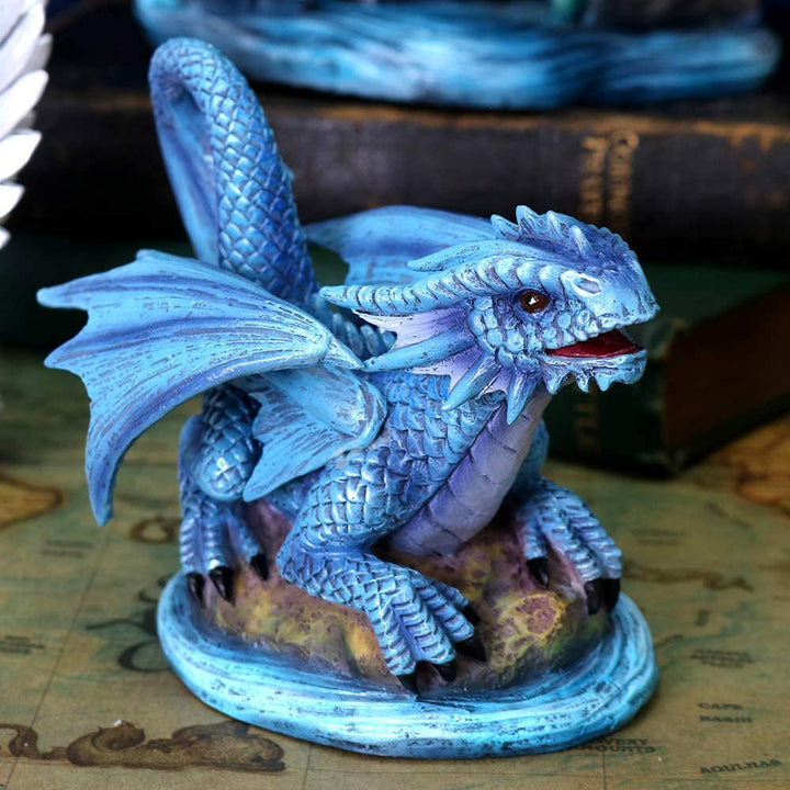 Nemesis Now Anne Stokes Age kleine Wasserdrachen-Figur, blau, Einheitsgröße