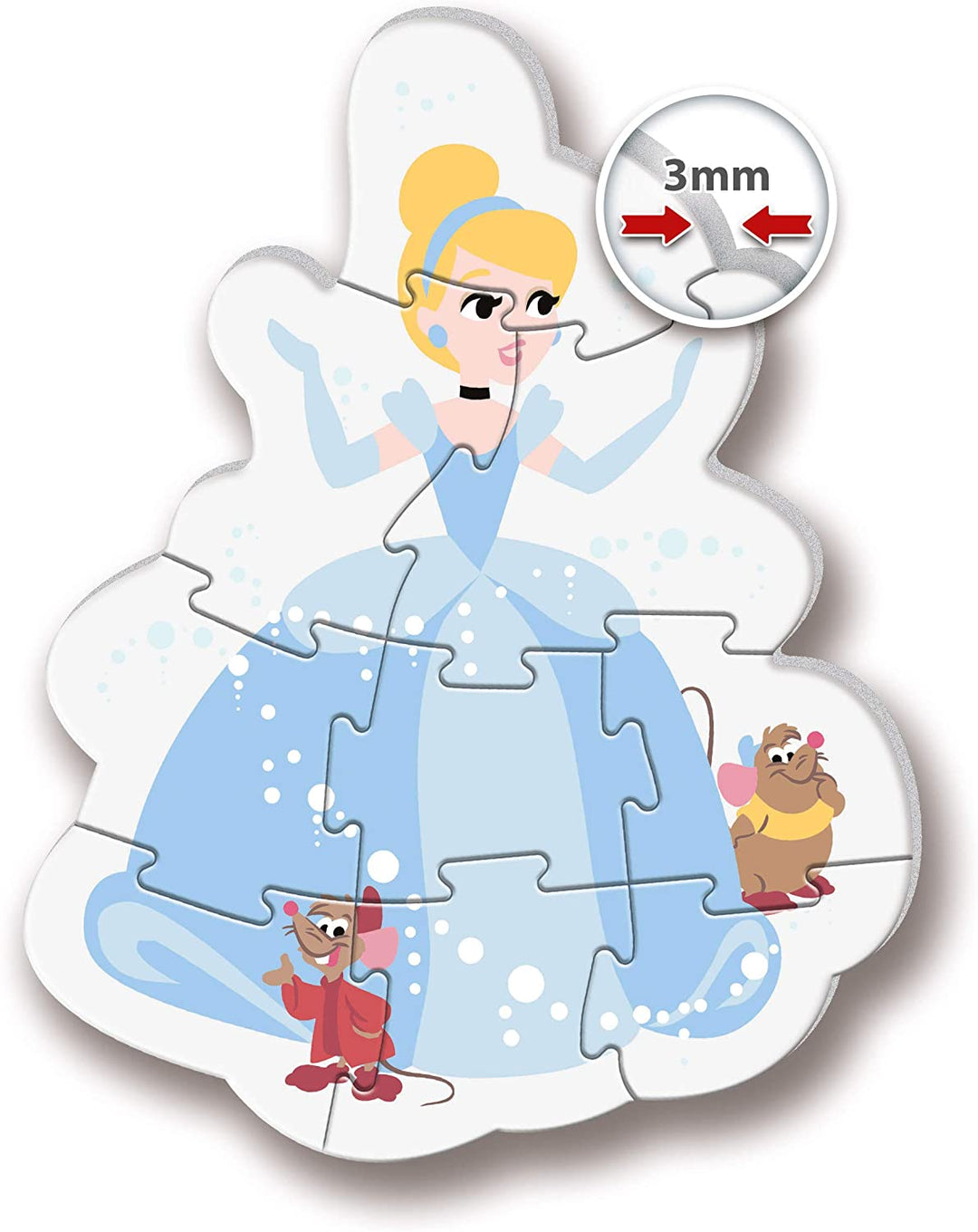 Clementoni - 20813 - Mein erstes Puzzle für Kinder - Disney Princess - 3-6-9-12 Pi