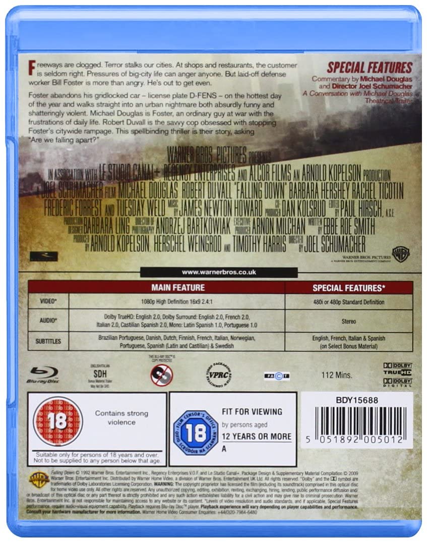 Falling Down (1993) - Blu-ray [Region Free]