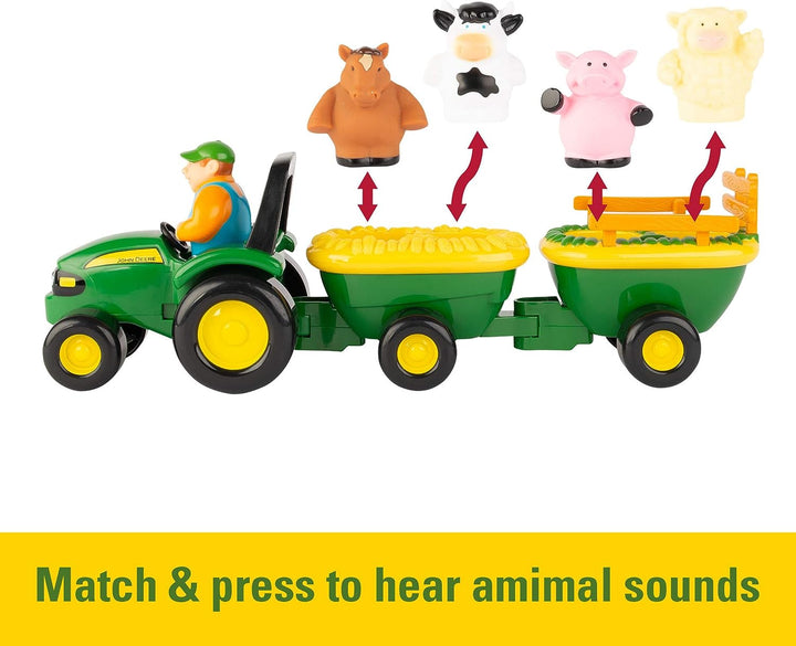 John Deere 736 34908VB Animal Sounds Hayride, Multicoloured, X-Large