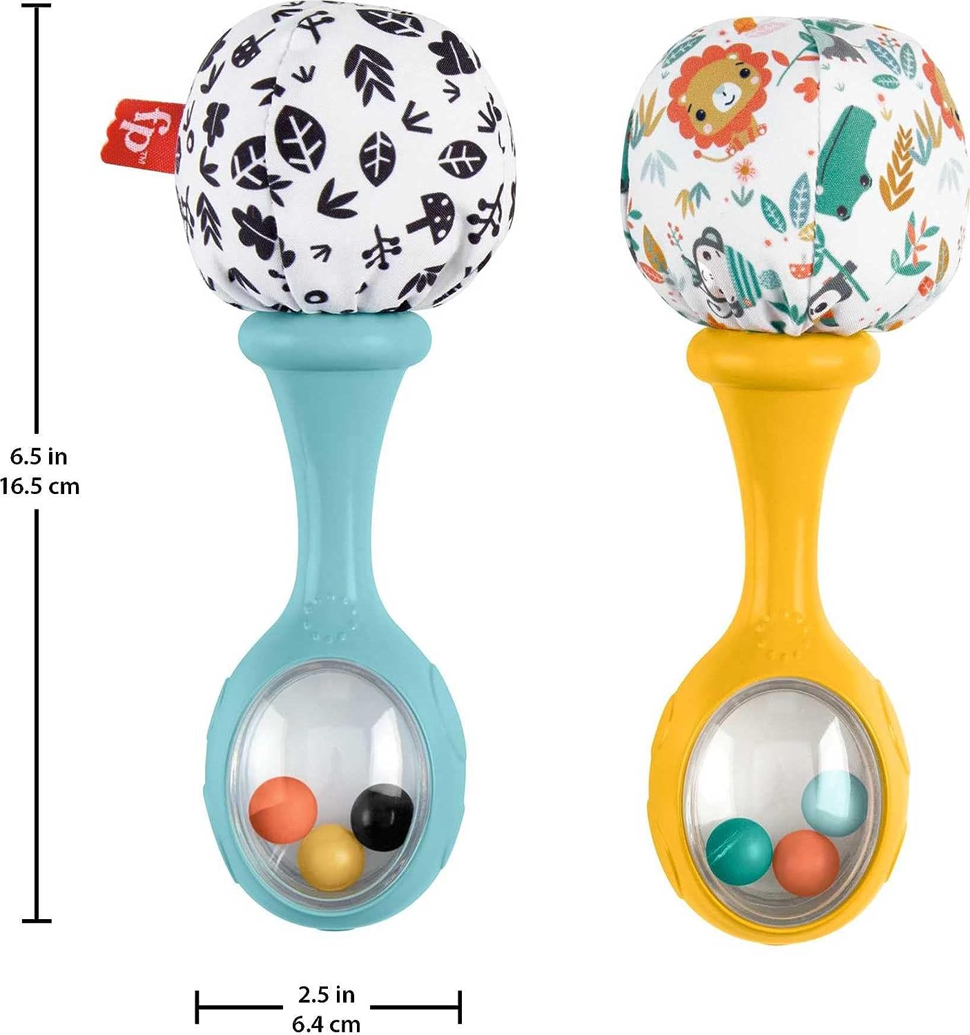 Fisher-Price Rattle 'n Rock Maracas - Sensory Rattles for Babies 3 Months+ 3