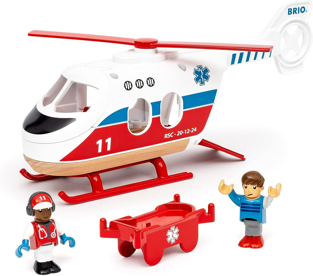 BRIO World Rescue Toy Helicopter for Kids Age 3 Years Up