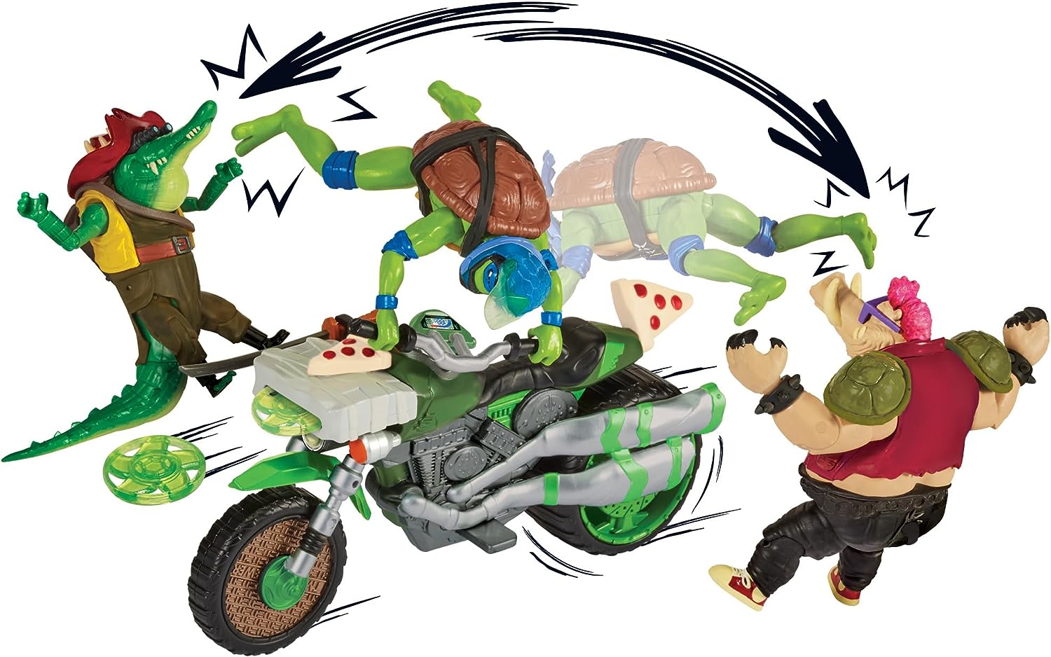 Teenage Mutant Ninja Turtles Ninja Kick Cycle with Exclusive Leonardo Figure - Action Playset, 4+ Years 5