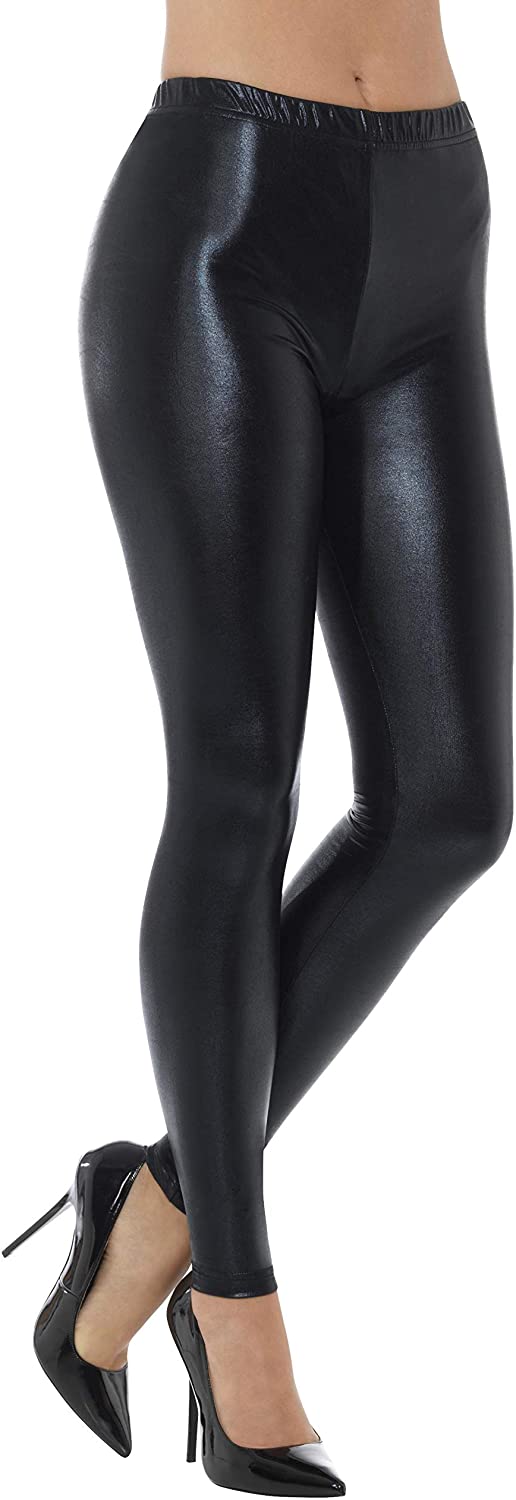 Smiffys 80er-Jahre-Metallic-Disco-Leggings M – UK-Größe 12–14