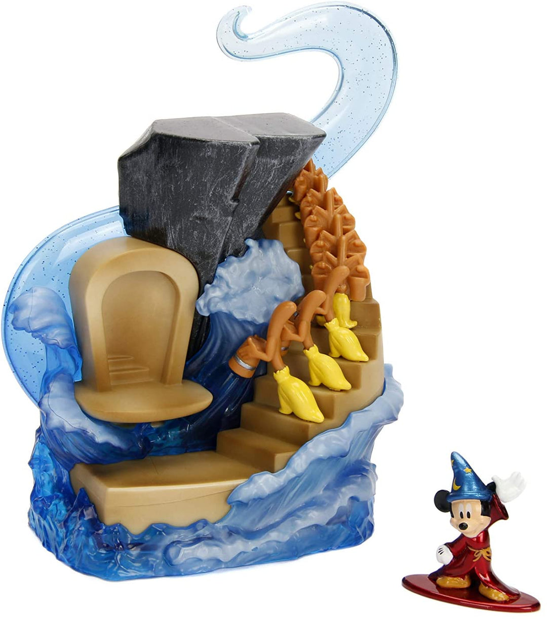 Jada JMF99984 Mini-Spielset „Zauberlehrling Mickey Nano Metals Scene“.