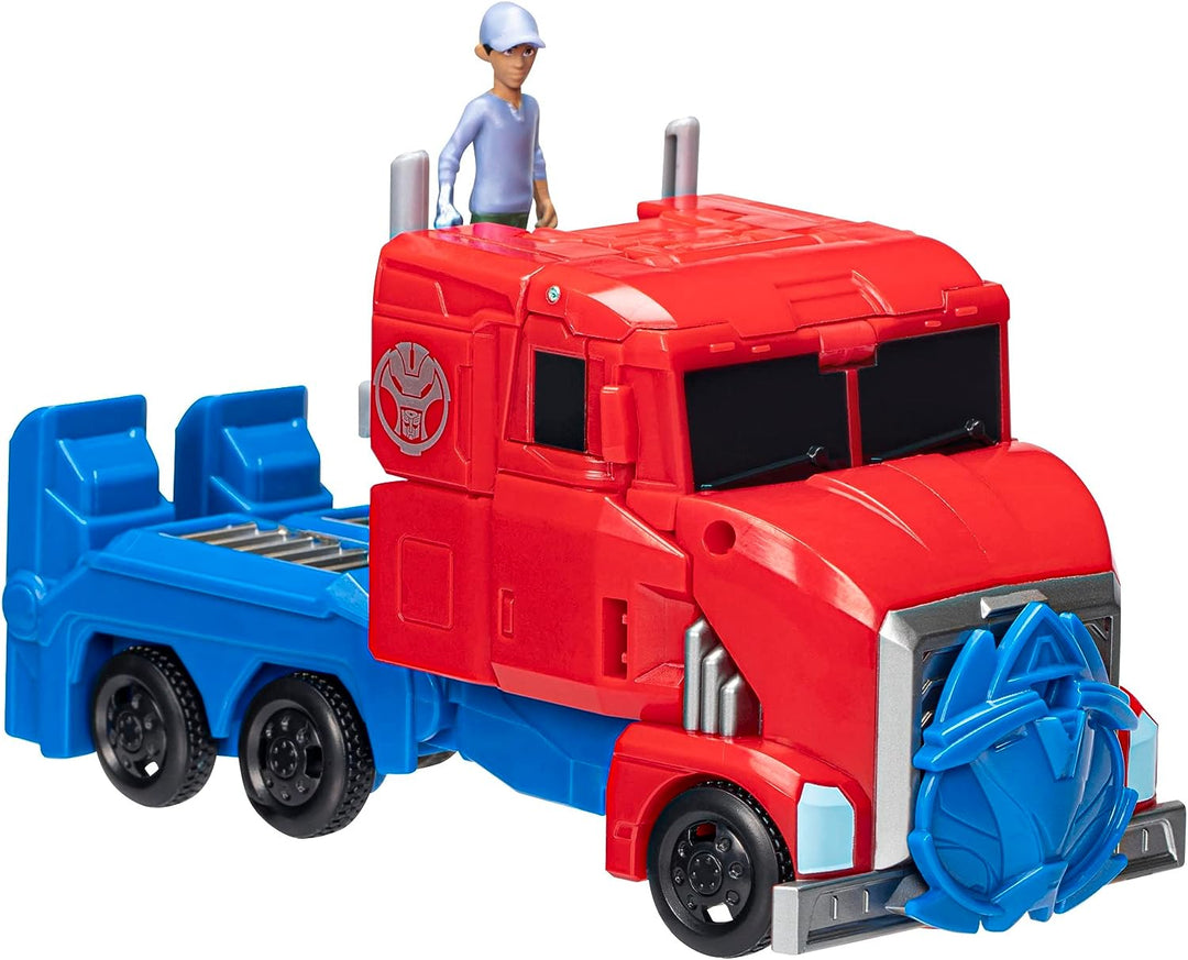 TRANSFORMERS Toys EarthSpark Spin Changer Optimus Prime 20-cm-Actionfigur mit
