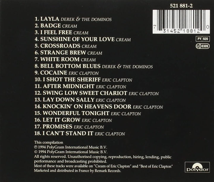 Eric Clapton - La crème de Clapton