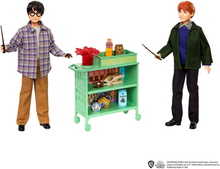 Harry Potter Toys, Harry &amp; Ron im Hogwarts Express Puppen mit Zubehör, 1