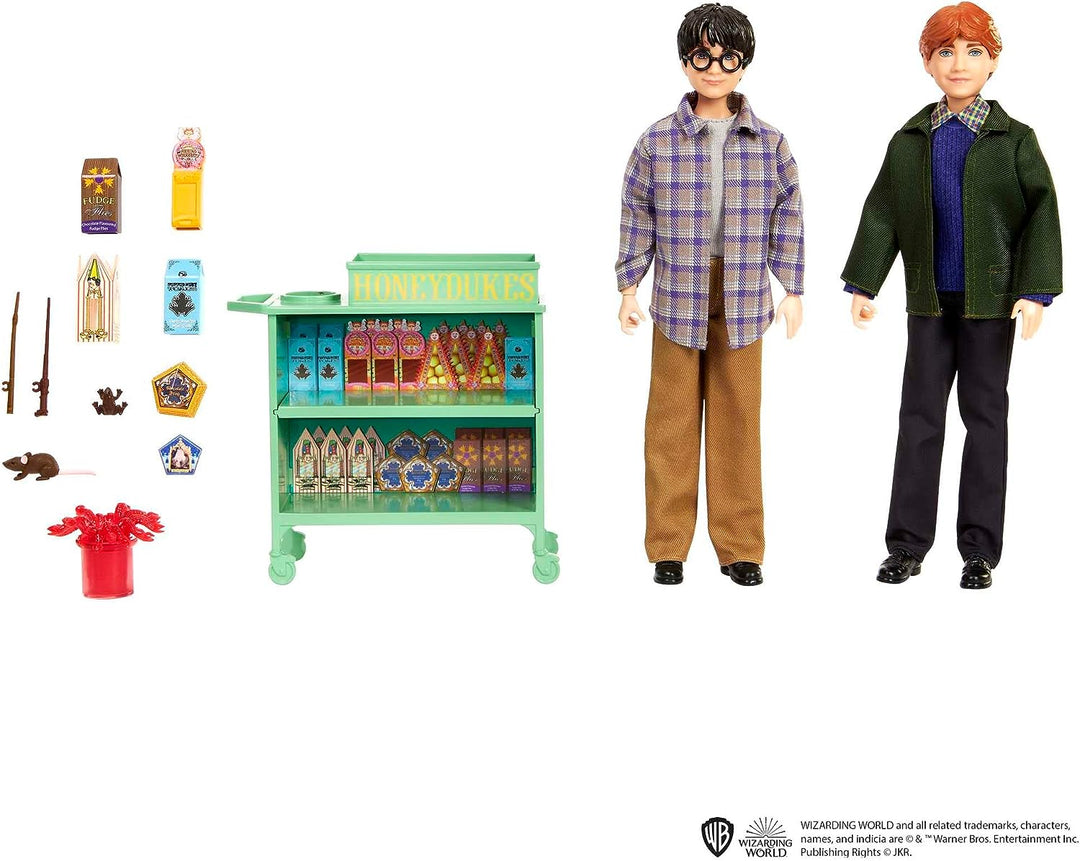 Harry Potter Toys, Harry &amp; Ron im Hogwarts Express Puppen mit Zubehör, 1