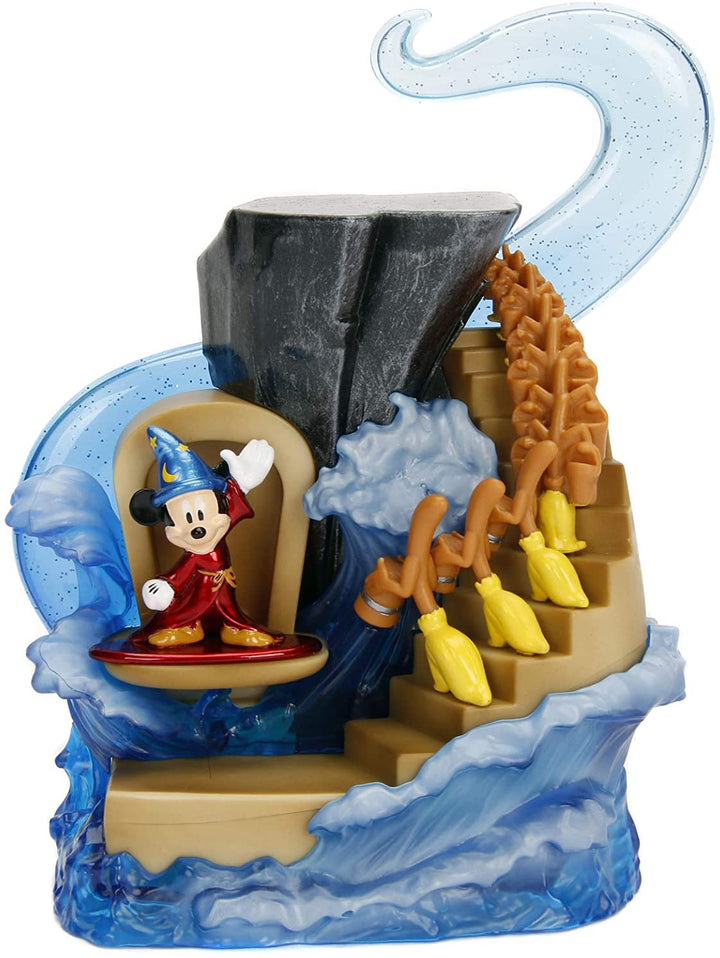 Jada JMF99984 Mini-Spielset „Zauberlehrling Mickey Nano Metals Scene“.