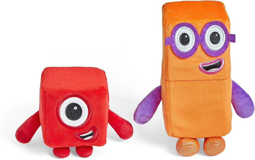 Learning Resources HM94554-UK Ein und zwei verspielte Freunde, Numberblocks Plüschmädchen