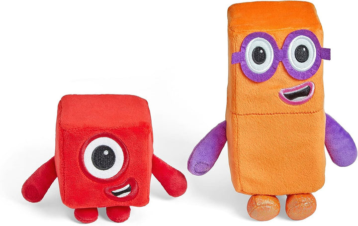 Learning Resources HM94554-UK Ein und zwei verspielte Freunde, Numberblocks Plüschmädchen