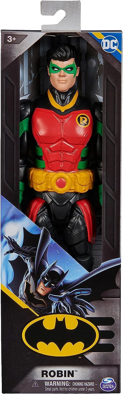 DC Comics, Robin-Actionfigur, 30 cm, Kinderspielzeug für Jungen und Mädchen, ab 3 Jahren