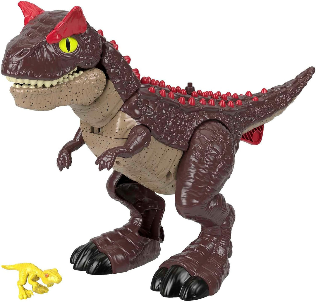 Imaginext Jurassic World Dinosaurier-Spielzeug, Spike Strike Carnotaurus, 27,9 cm große Figur