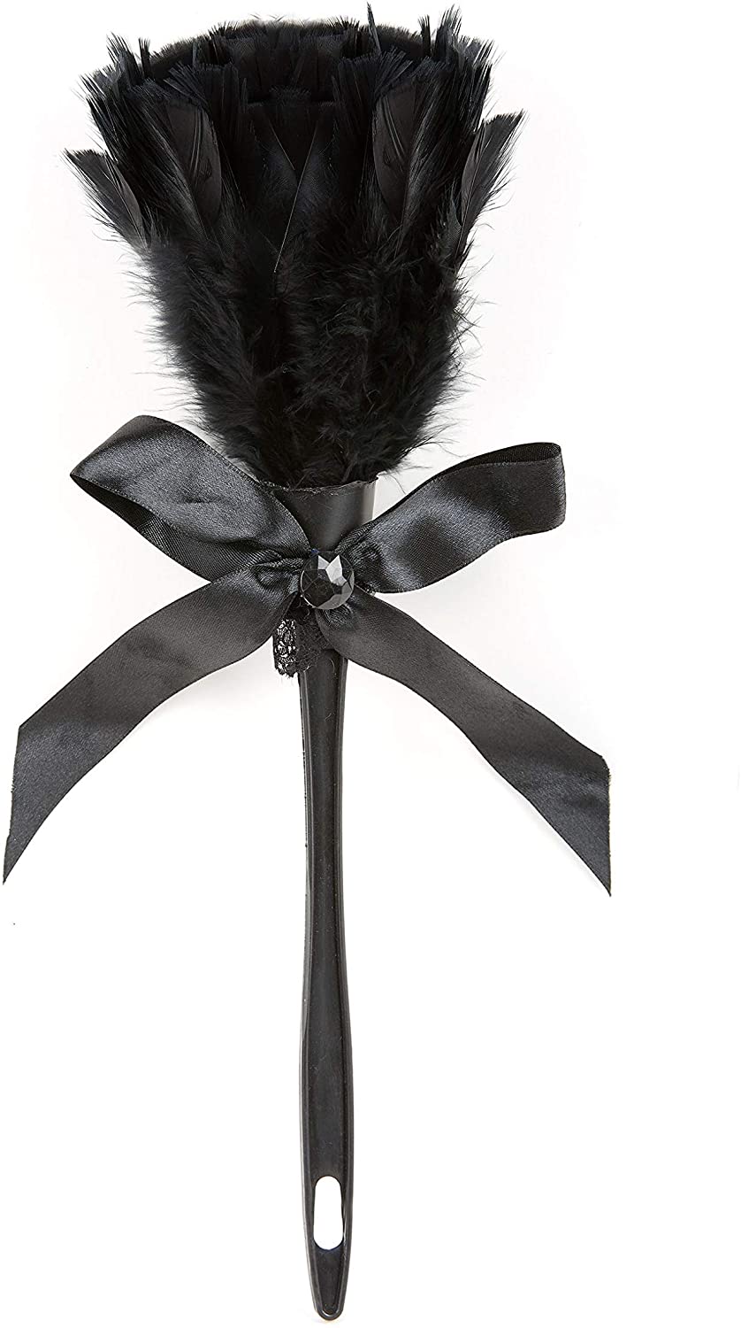 Smiffys Gothic Feather Duster Schwarz