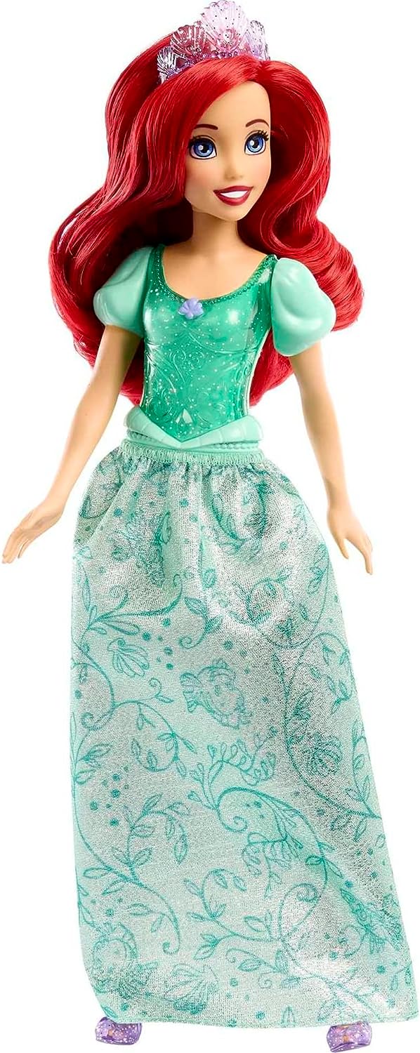 ?Disney Princess Toys, bewegliche Modepuppe Ariel mit glitzernder Kleidung und Klimaanlage