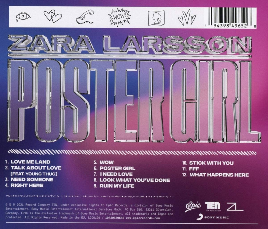 Zara Larsson – Poster Girl [Audio-CD]