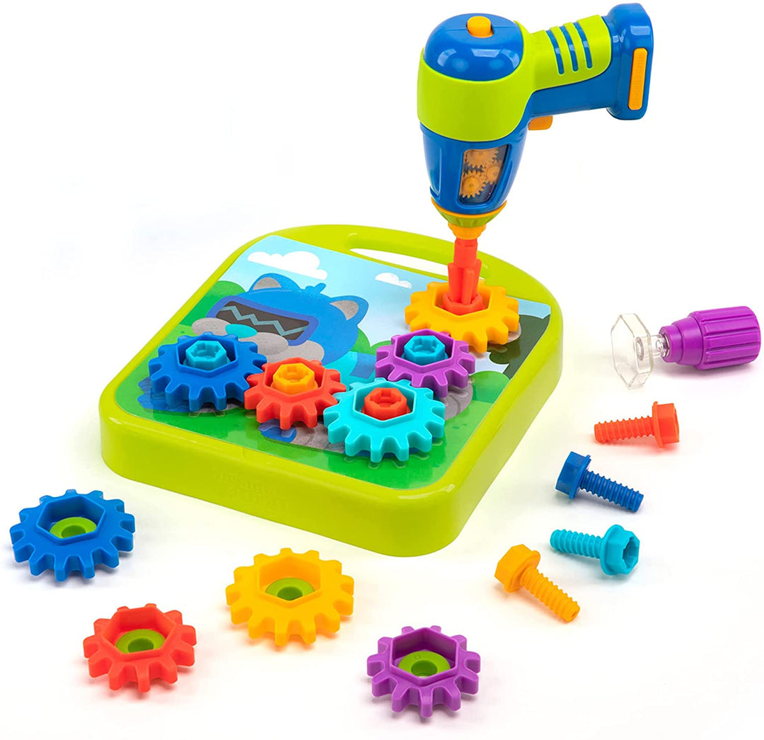 Learning Resources EI-4104 Design &amp; Drill Gears Workshop, 55 Teile mit elektr