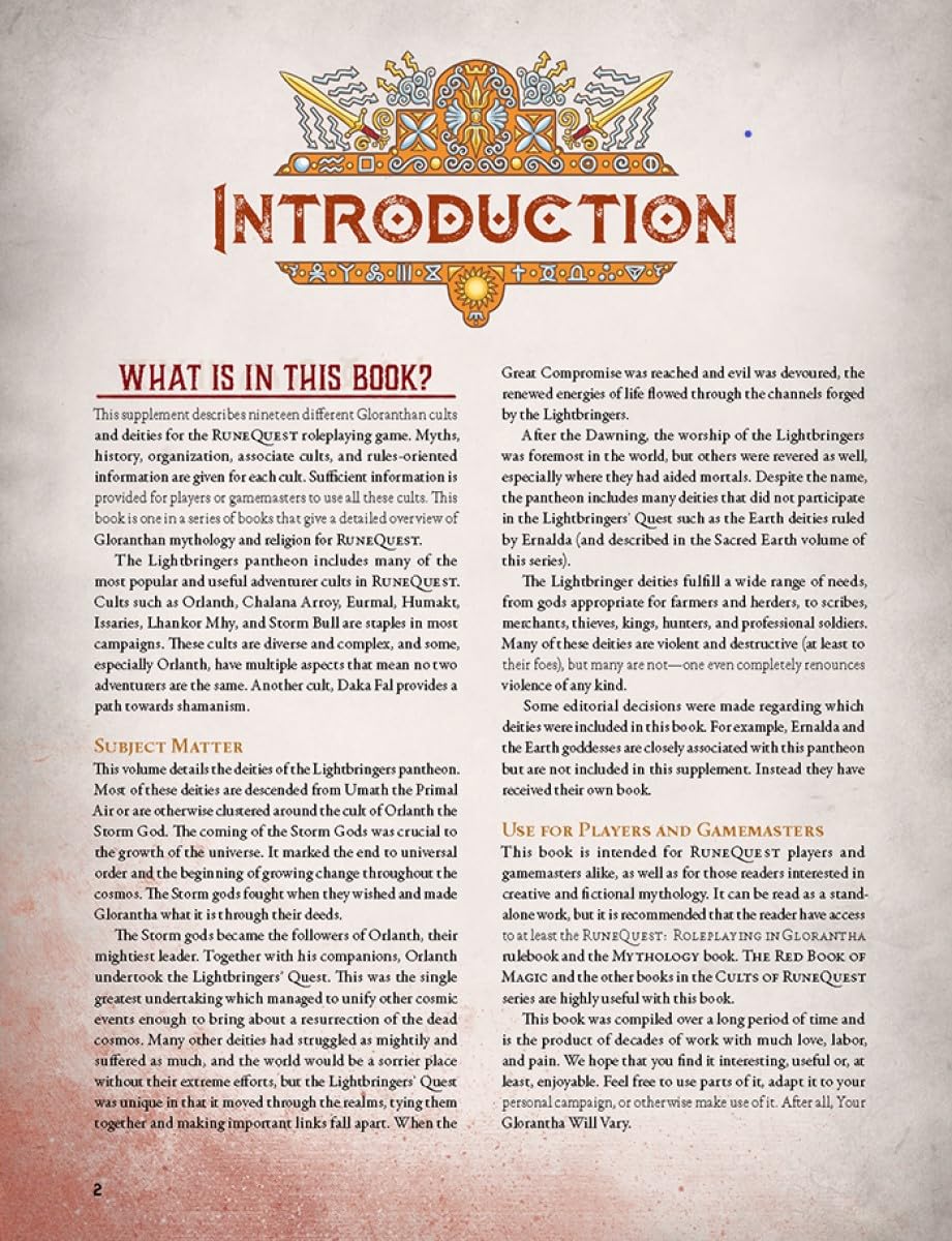 Cults of RuneQuest: The Lightbringers - Hardcover 3