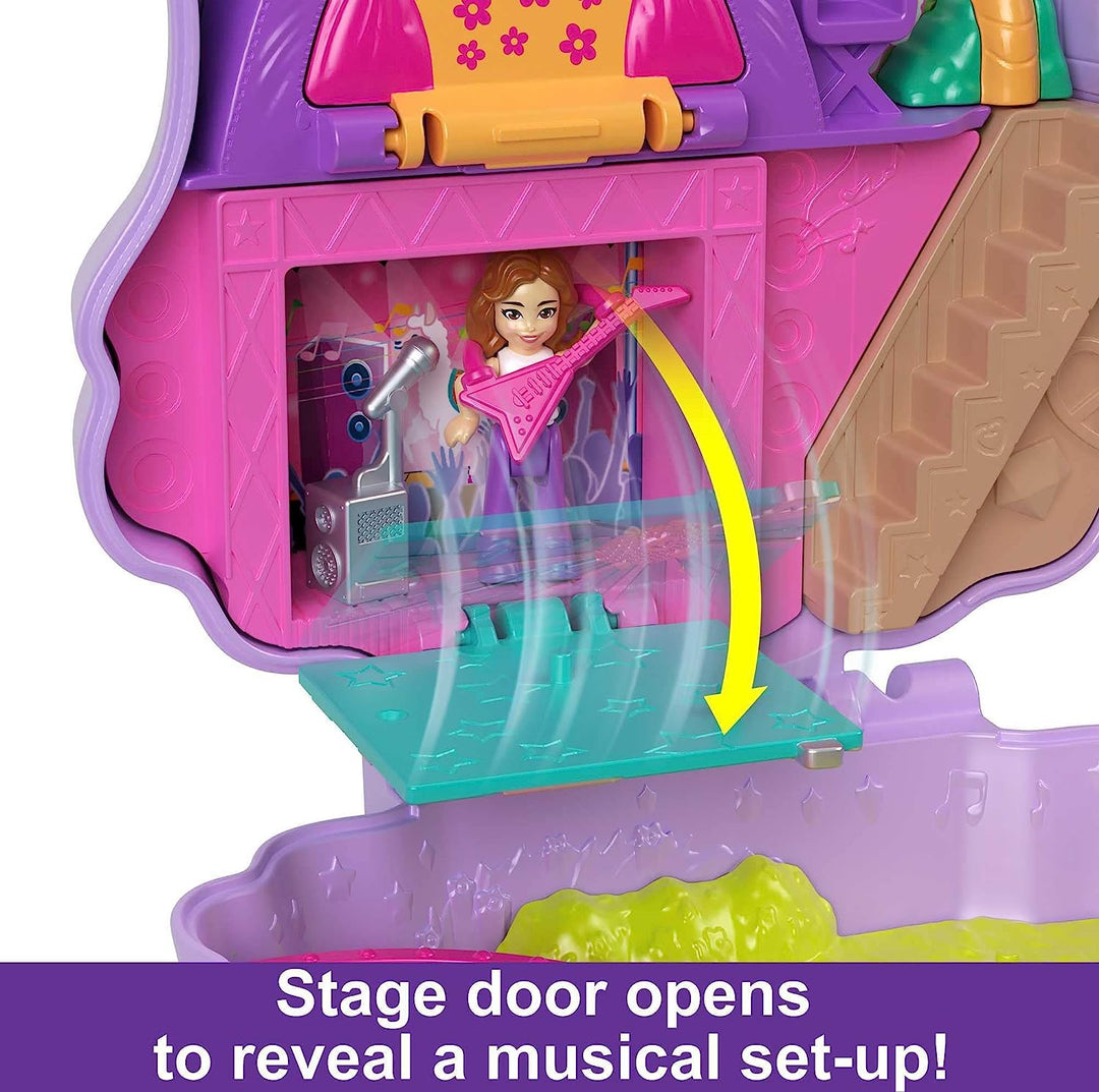 ?Polly Pocket Mini Toys, Camp Adventure Lama Kompaktes Spielset mit 2 Mikropuppen