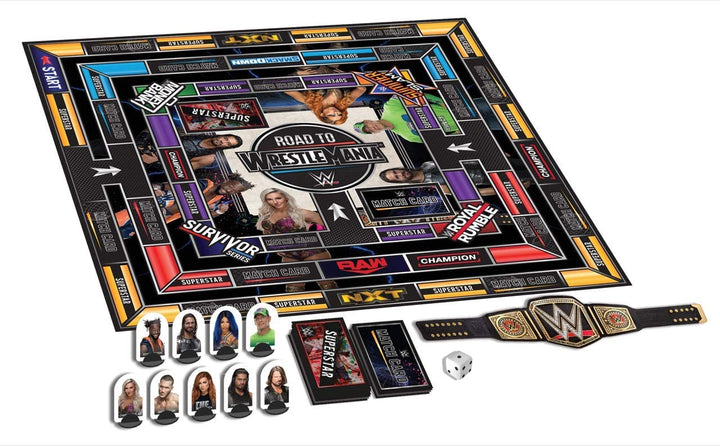 WWE Road to Wrestlemania Brettspiel, 40 x 27 x 5 cm