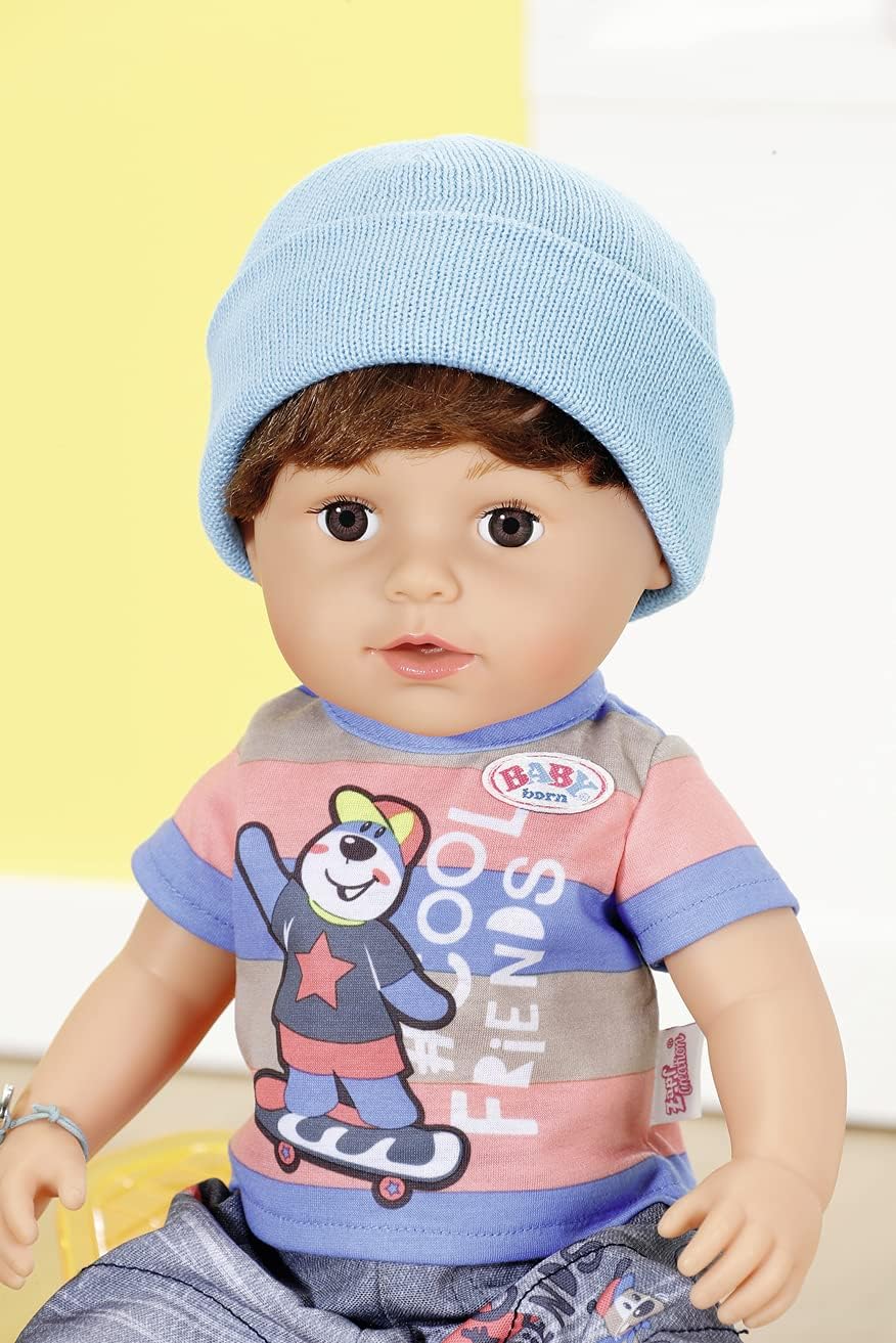 BABY born Brother 43 cm Puppe – Interaktives Vinylbaby mit beweglichen Knien, echten Tränen und Badespiel 3