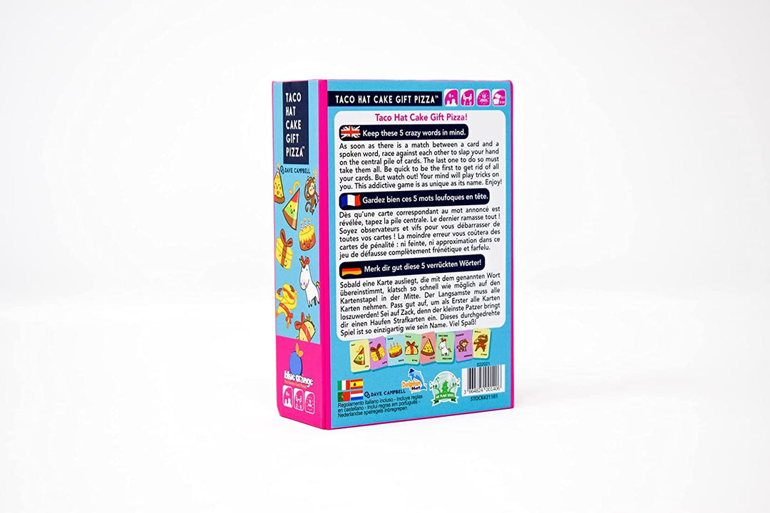 Blau Orange | Taco Hut Kuchen Geschenk Pizza | Kartenspiel | Ab 8 Jahren | 2-8 Spieler |