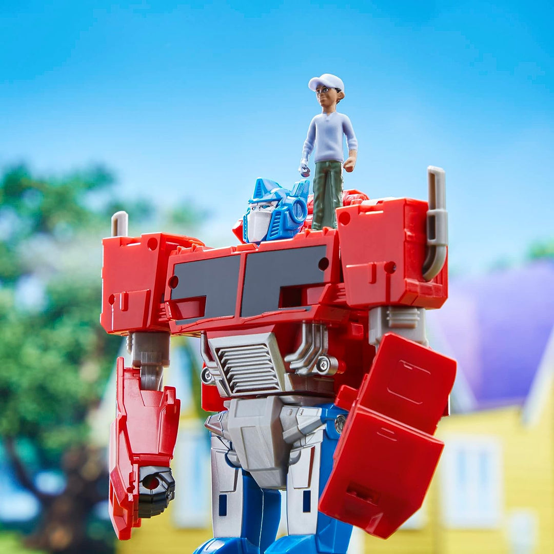 TRANSFORMERS Toys EarthSpark Spin Changer Optimus Prime 20-cm-Actionfigur mit