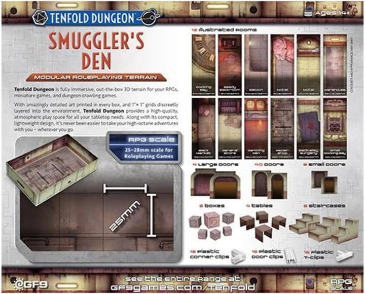 Gale Force Nine - Tenfold Dungeon - Smuggler's Den Board Games