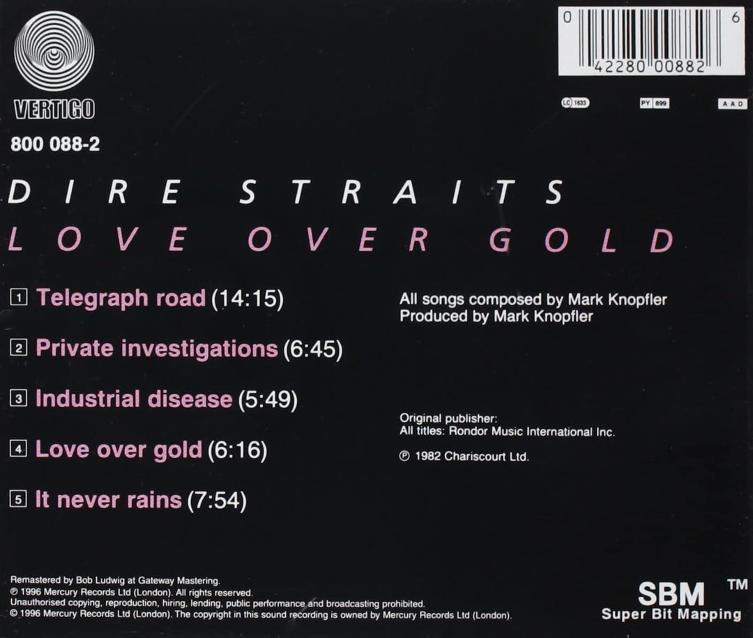 Dire Straits – Love Over Gold [Audio-CD]