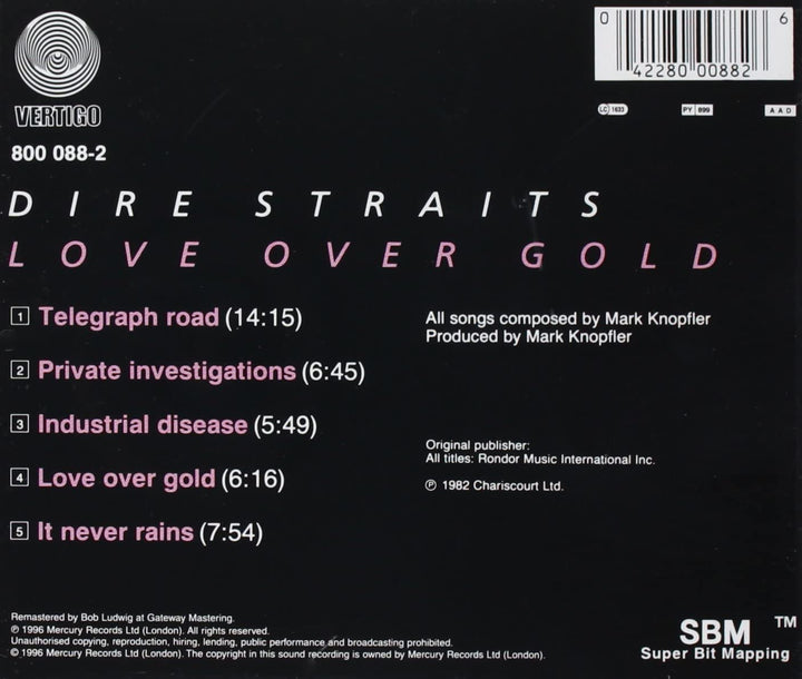 Dire Straits – Love Over Gold [Audio-CD]
