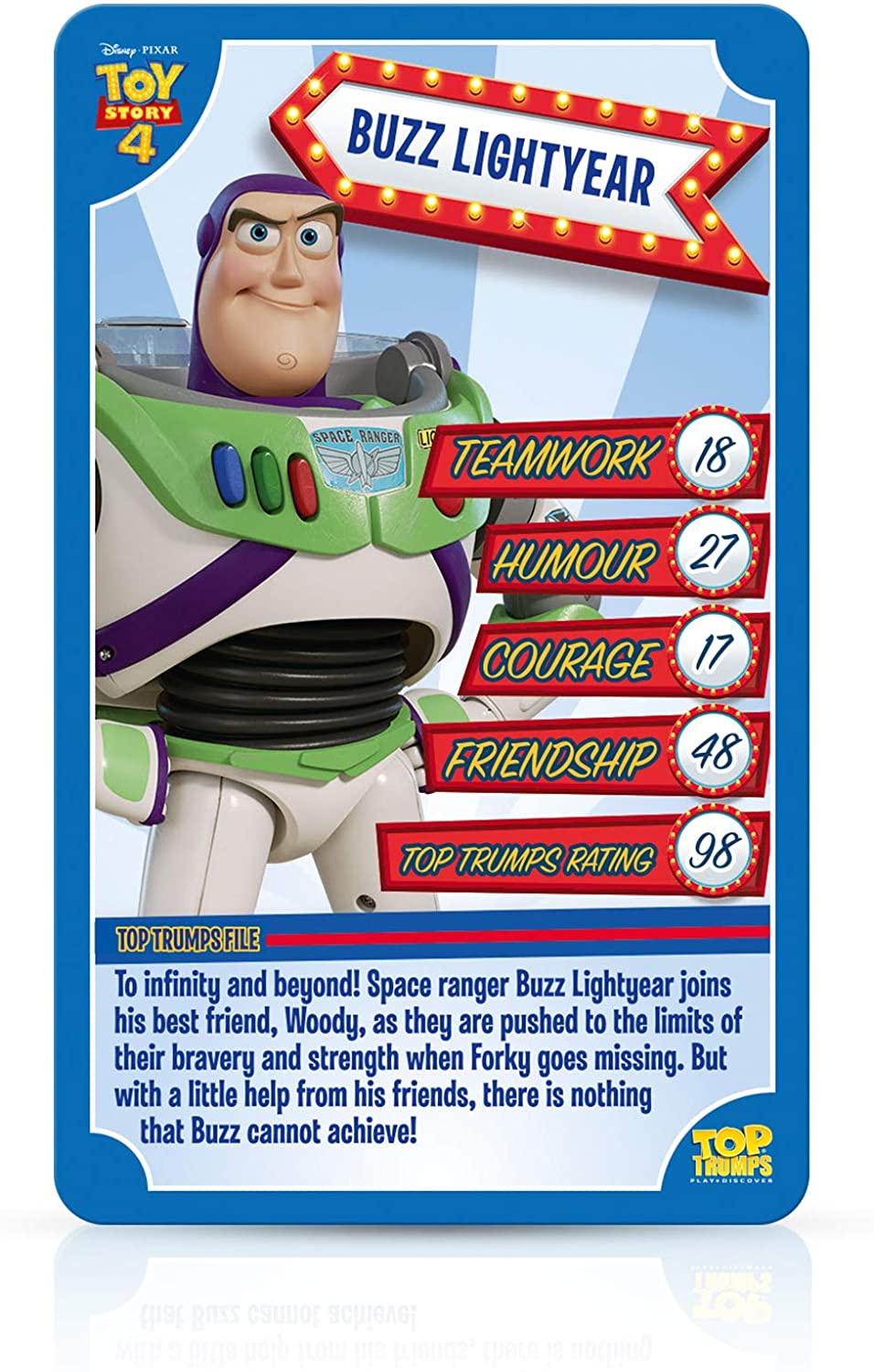 Toy Story 4 Top Trumps Kartenspiel