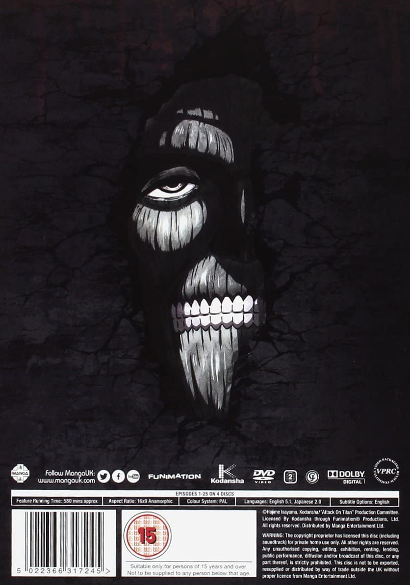 Attack on Titan: Complete Season One Collection - Action Fiction [DVD]