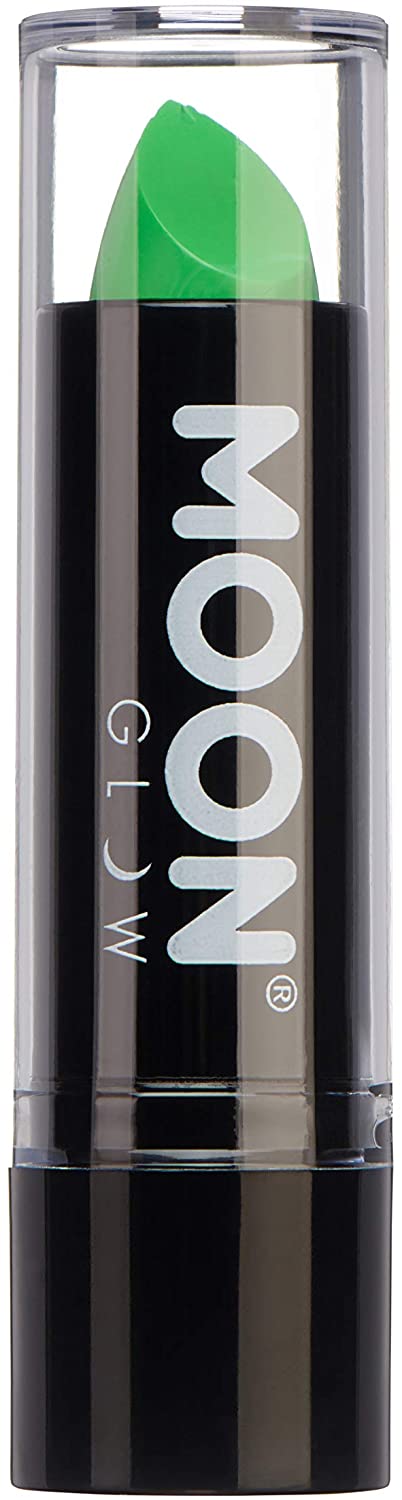 Neon-UV-Lippenstift von Moon Glow – Intensives Grün – leuchtender neonfarbener Lippenstift – leuchtet unter UV-Strahlung