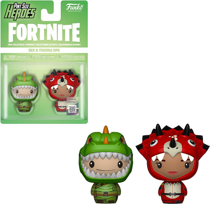 Funko 38029 PSH 2er-Pack: Fortnite: Rex &amp; Tricera Ops Sammelfigur, mehrfarbig