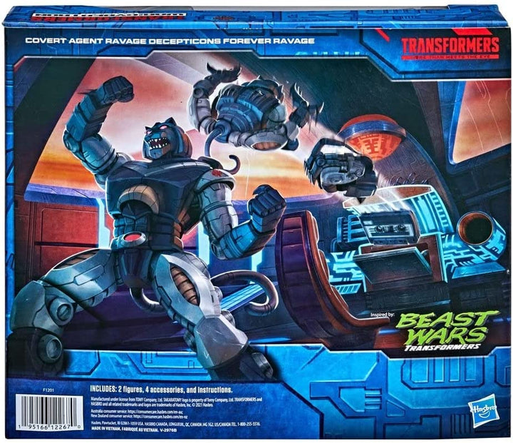 Packung mit 2 Ravage- und Decepticons-Figuren, 15 cm
