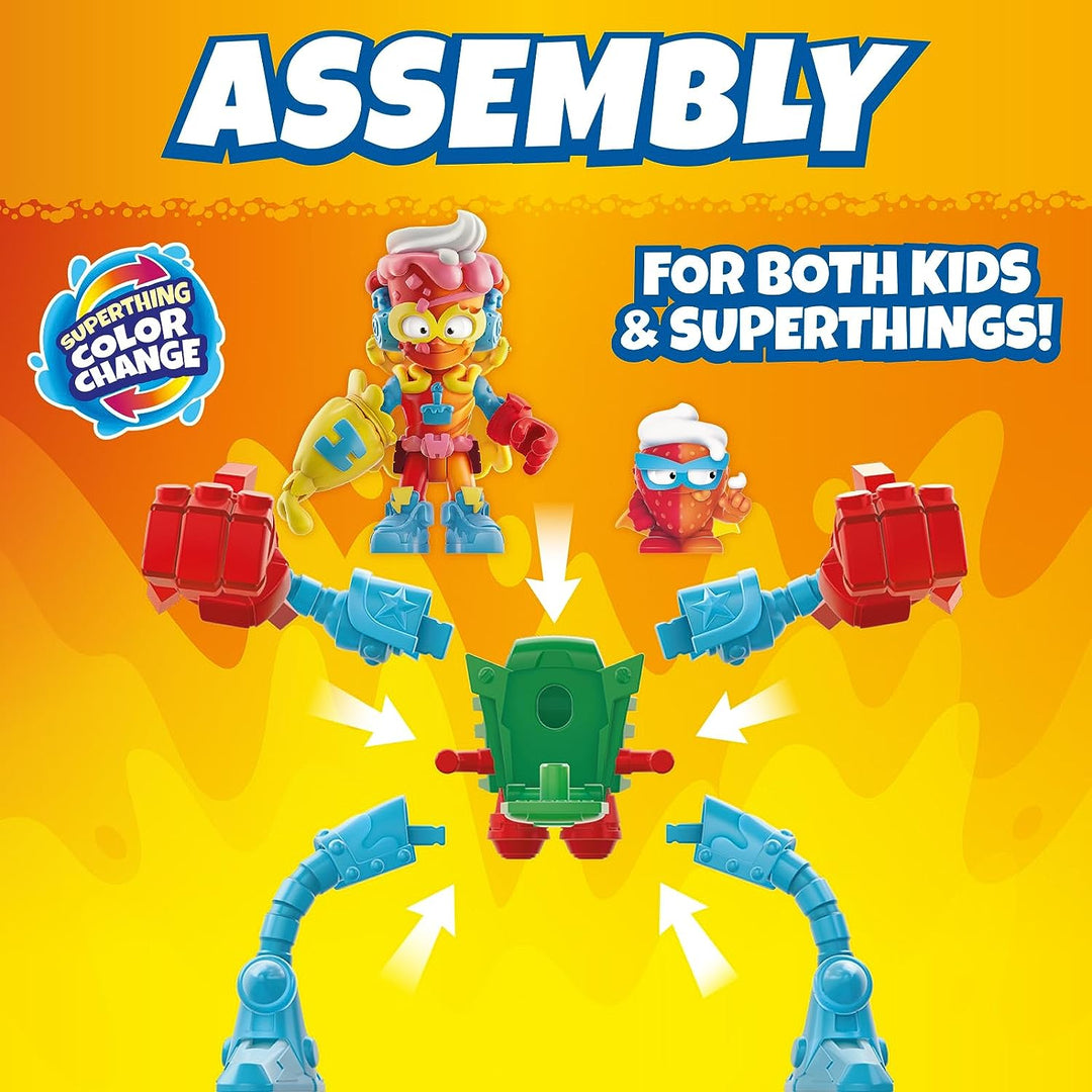 SUPERTHINGS Neon Power-Serie – 6er-Pack. Enthält 4 SuperThings (1 silbernes Capt