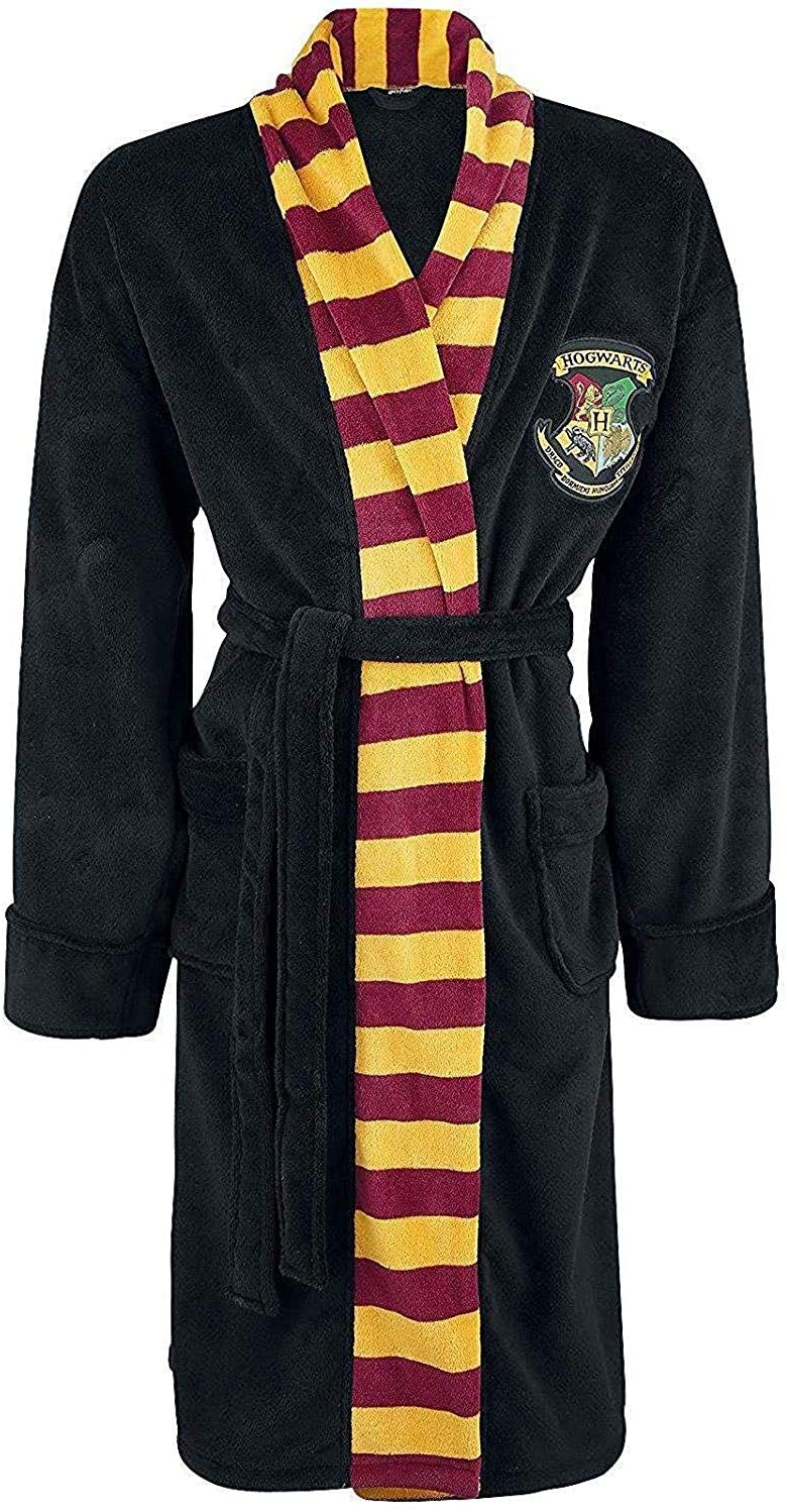 Harry Potter Hogwarts Crest Men's Bathrobe - Multi Colour