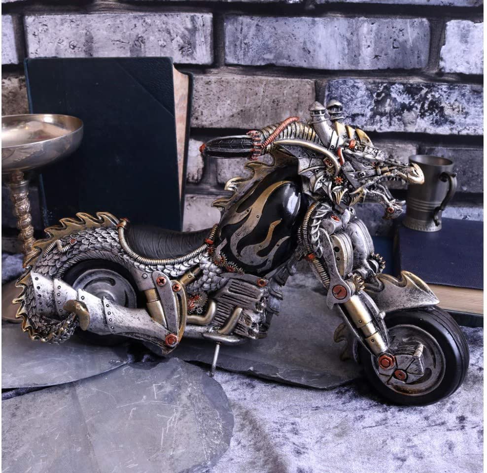 Nemesis Now Dracus Birota - Steampunk Dragon Motorcycle Figurine 29cm
