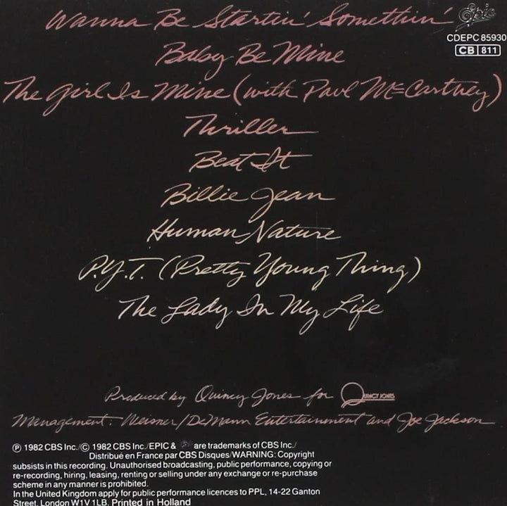 Michael Jackson – Thriller [Audio-CD]