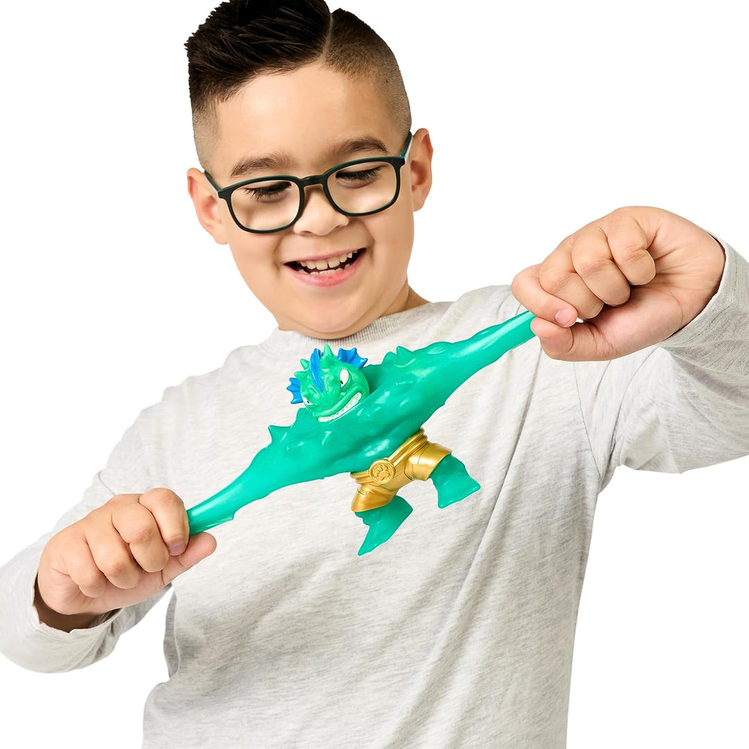 Helden von Goo Jit Zu Deep Goo Sea Foogoo Heldenpaket. Super Oozy, mit Glibber gefülltes Spielzeug.