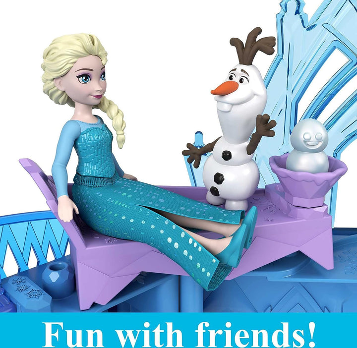 Elsa's Ice Palace Playset - Frozen Castle Doll House with Elsa Doll & Accessories for Ages 3-8 (HLX01)