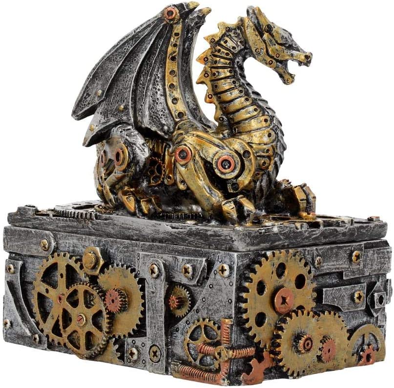 Nemesis Now U3821K8 Secrets of the Machine Box 19,5 cm Silber