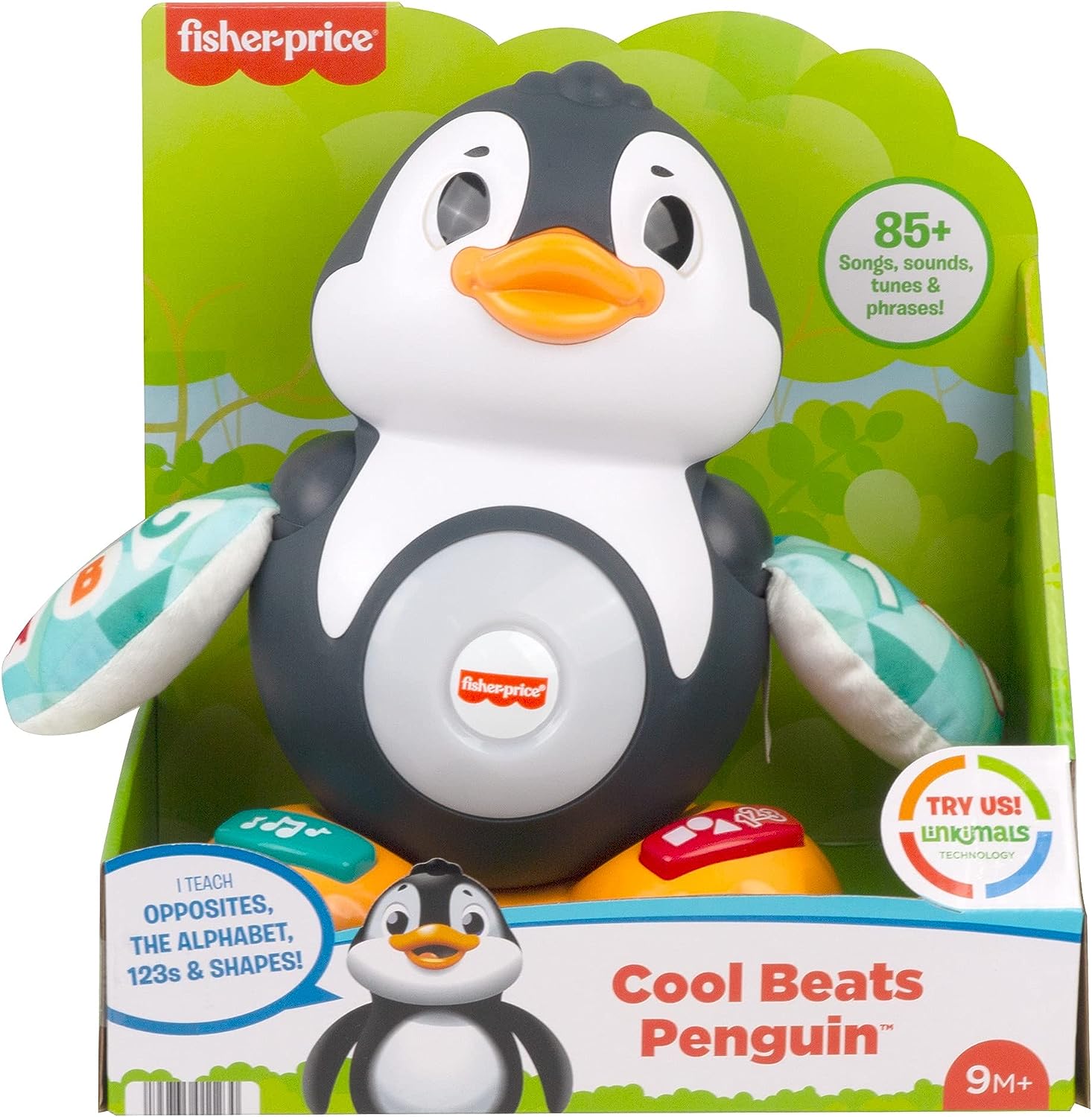 Fisher-Price Linkimals Cool Beats Penguin Musical Toy - Educational Light-Up Penguin for Toddlers 6M+ 4