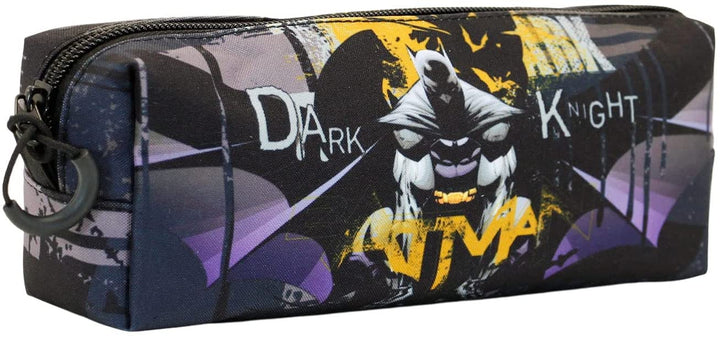 Batman Dark Night-Fan Square Pencil Case, Grey