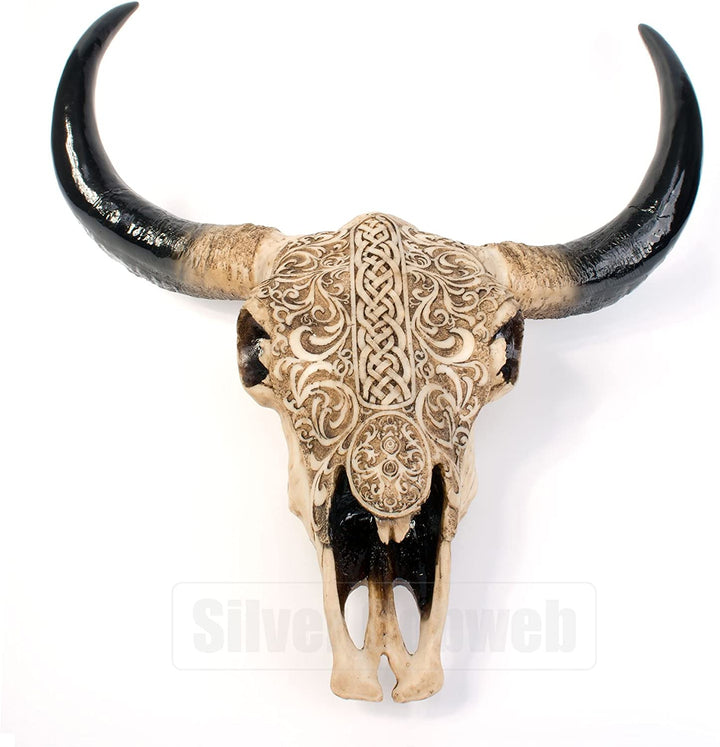 Nemesis Now First Nation 44 cm Wandschild, Polyresin, Elfenbein